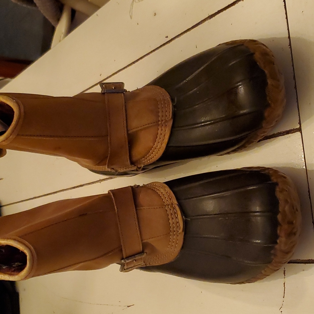 Men's bean boots 9" lounger size 13N